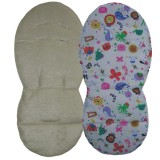 Seat Liner to fit iCandy Peach Pushchairs - Sand  / Party Animals on Cream